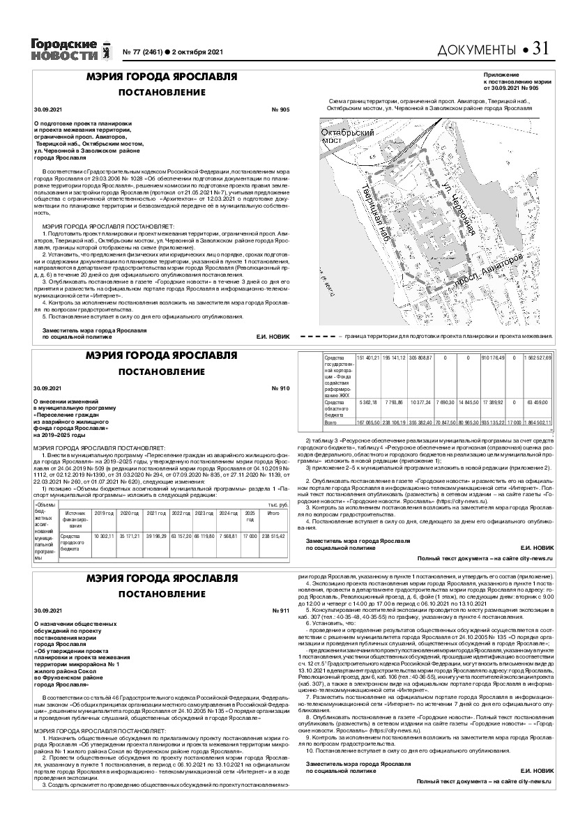 Выпуск газеты № 77 (2461) от 02.10.2021, страница 31.