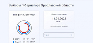 Ярославская область лидирует по числу избирателей, проголосовавших онлайн