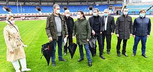 В Ярославле поле стадиона «Шинник» проверили на готовность принимать матчи