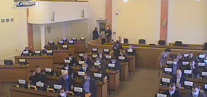 Заседание муниципалитета Ярославля проходит с соблюдением мер безопасности от коронавируса