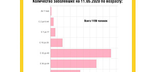 Наибольшее число заболевших коронавирусом в Ярославской области в возрасте от 30 до 49 лет